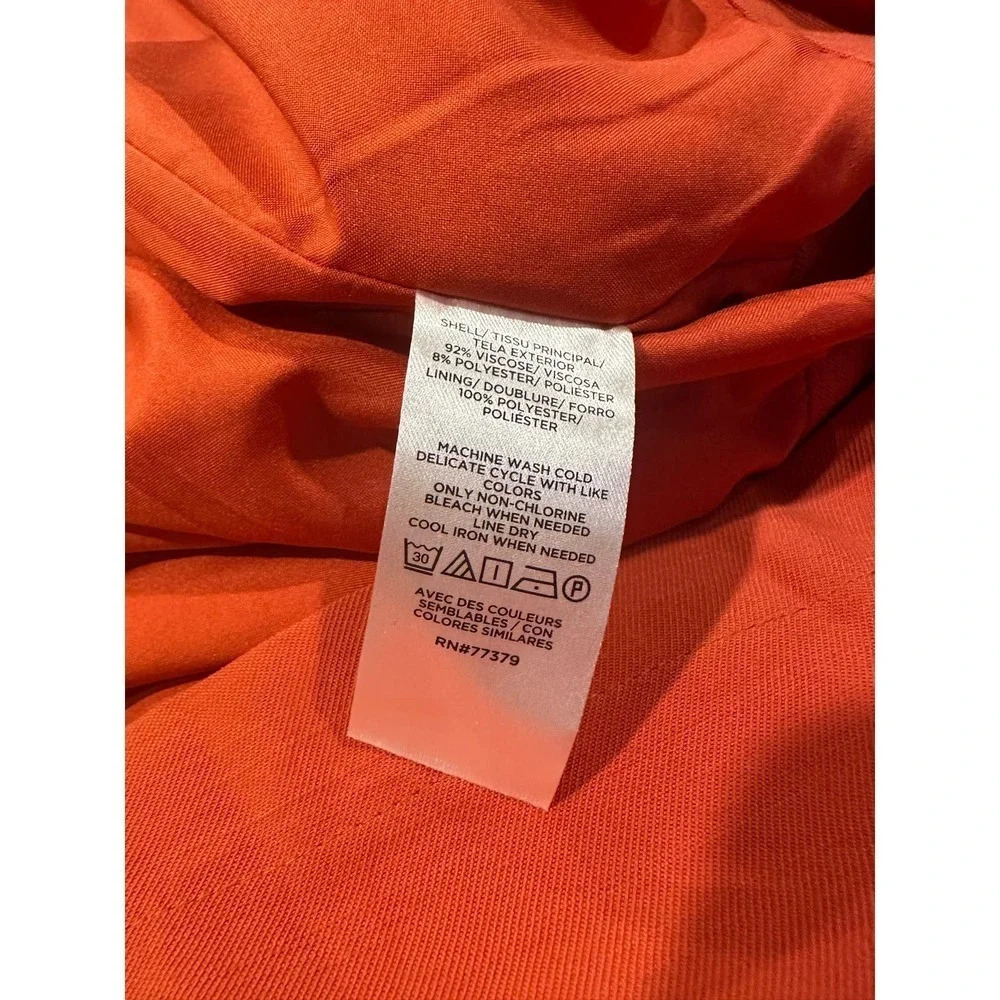 Ann Taylor Loft Tie Waist Pocket Utility Skirt in Coral Flare - Picture 5 of 5